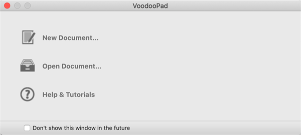 VoodooPad Mac